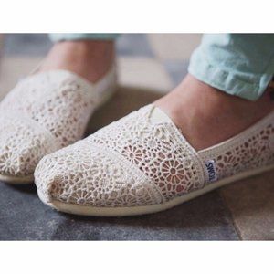 TOMS Classic Crochet Slip On Boho